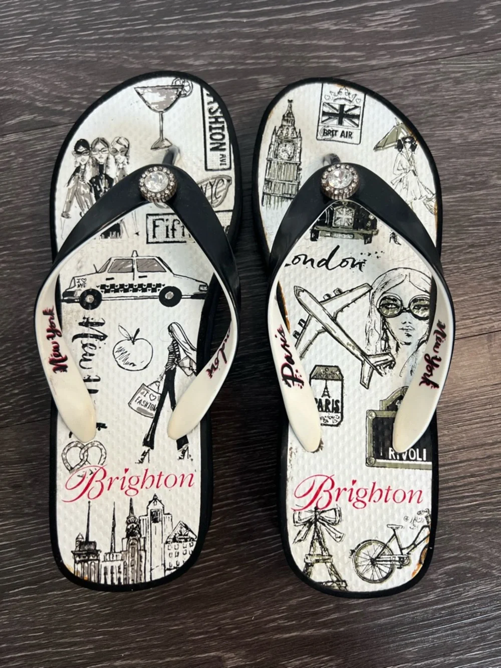 Brighton "Voyage" Platform Flip Flops - Picture 5 of 10